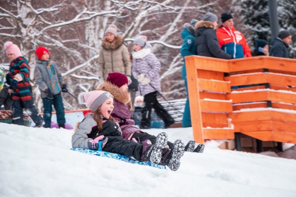 В Домодедово заработала тюбинговая трасса