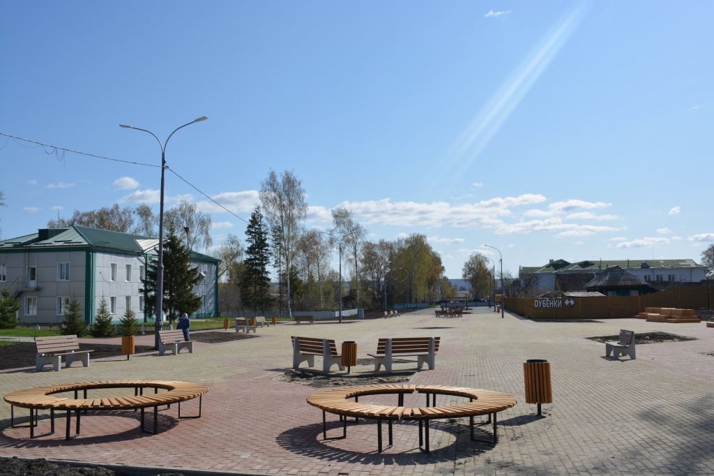 В Дубёнках Мордовии озеленили главную площадь районного центра 