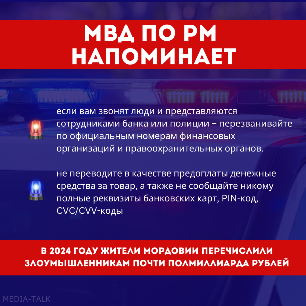 За год жители Мордовии перечислили мошенникам почти полмиллиарда рублей